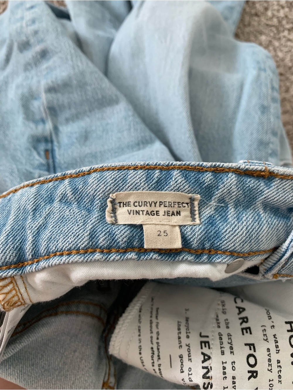 Madewell Curvy Perfect Vintage Jean size 25 - Picture 4 of 6